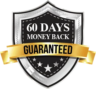 60-day money-back guarantee seal