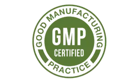GMP certified manufacturing badge